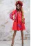Coral-colored dress "Color"