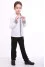 Embroidered shirt for a boy "Dumka" with gray ornament