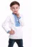 Embroidered shirt for a boy "Happy" with blue ornament
