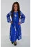 Dress for girls "Luxury-2" blue with white ornament