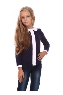 Tantam jumper in blue and white