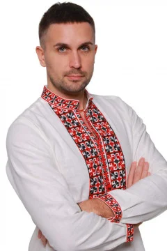 Вишиванка «Оберіг» з червоно-чорним орнаментом