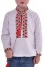 Embroidered shirt for a boy "Two Elements" with red ornament