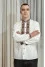 Men's embroidered shirt "Yakub" milky color