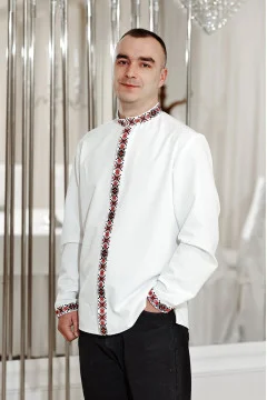 Чоловіча вишиванка «Владислав» білого кольору