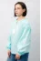 Embroidered shirt "Magia" mint color with white ornament