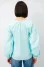 Embroidered shirt "Magia" mint color with white ornament