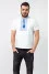 Men's T-shirt "Vasylko" white with blue ornament