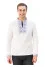 T-shirt "Snowflake" white with blue embroidery