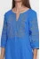 "Hoverlyanka" dress in electric color with blue ornament