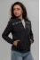 Women's bomber jacket "Kohana" in graphite color