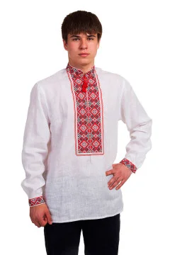 Embroidered shirt "Svitozar" white
