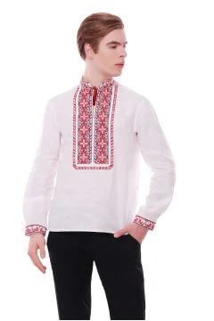Вишиванка  «Мирослав» білого кольору