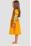 Dress for girls "Yanina" mustard color