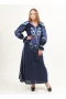 Сукня «Либідь» темно-синього кольору