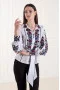 Embroidered shirt "Yulia" white