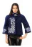 Demi-season coat "Wild Rose" blue