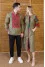 Embroidered Gucci khaki couple's set