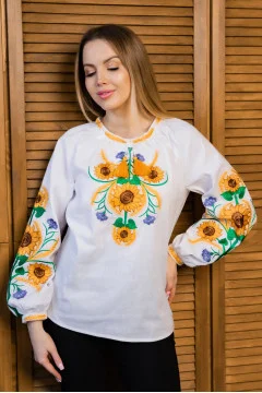 Embroidery "Harvest of the Sun" white