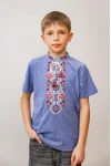 Футболка для мальчика «Лукаш» цвета джинс