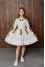 Dress for a girl "Malyovanka" milky color