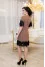 Coffee-colored dress "Emotion"
