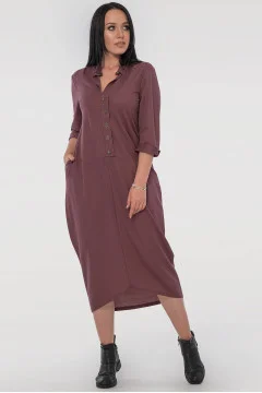 Chocolate-colored dress 
