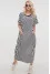 Alcmena dress in black and white stripes