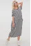 Alcmena dress in black and white stripes