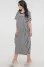 Alcmena dress in black and white stripes