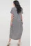 Alcmena dress in black and white stripes