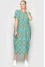 Parnassus dress with turquoise print