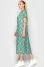 Parnassus dress with turquoise print