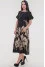 Black Cattleya dress