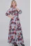 "Eowyn" dress in gray with roses