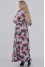 "Eowyn" dress in gray with roses