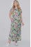 Dress "Tonya" light green with lilac