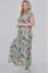 Dress "Tonya" light green with lilac