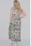 Dress "Tonya" light green with lilac
