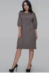 Платье «Маркэль» серо-оливкового цвета