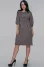 Dress "Markel" in gray-olive color