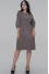 Dress "Markel" in gray-olive color