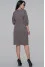 Dress "Markel" in gray-olive color