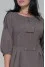 Dress "Markel" in gray-olive color