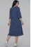Dress "Iris" blue with polka dots