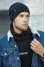 "Horse" set (hat, scarf-snood) black
