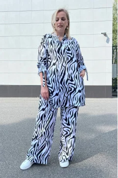 Phoebe Zebra Print Suit