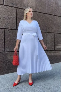 White Grace demi-season dress
