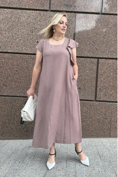 Beige sundress "Maru"