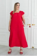 Red sundress "Maru"